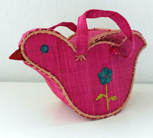 Panier tressé enfant "Oiseau"