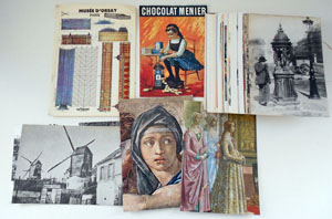 Lot de cartes postales anciennes ou artistiques