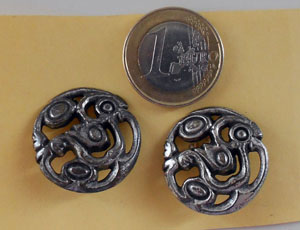 Lot de Boutons vintage "art nouveau"