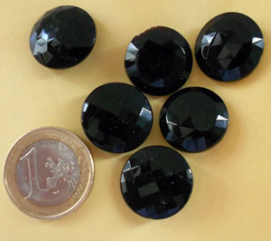 Lot de Boutons vintage noirs