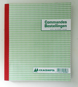 Livret de commandes (pour boutique)