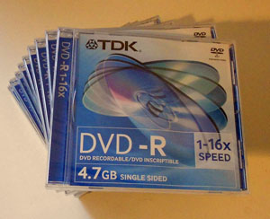 Lot de 9 DVD-R